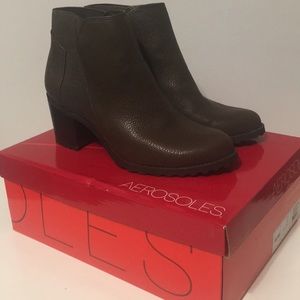 Leather Aerosoles Booties